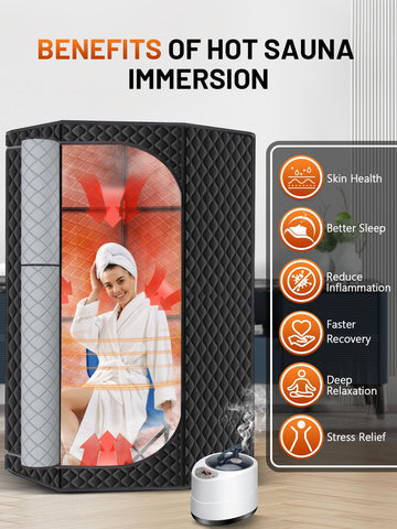 RELEXNOW portable sauna interior pocket demonstrating convenient storage for essentials.