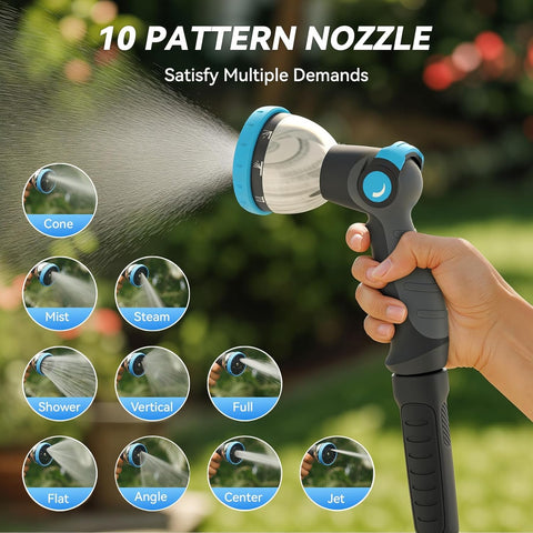 Relhost durable 3-layer hose reduces leaks and wear during use.