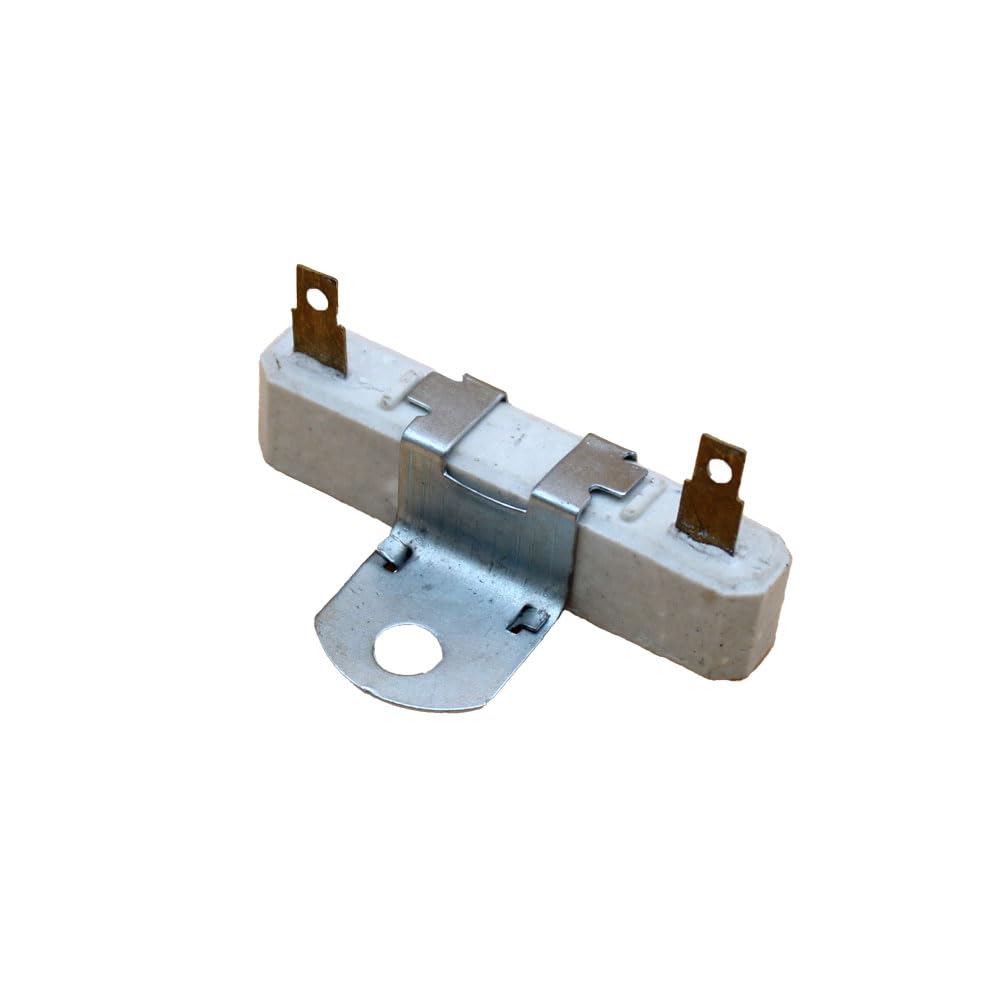 Reliable Aftermarket Parts 8NE10306 resistor close-up shows ceramic body and build quality.