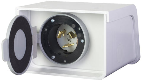 Reliance Controls PBN50 power inlet box for outdoor generator connection for safe setup.