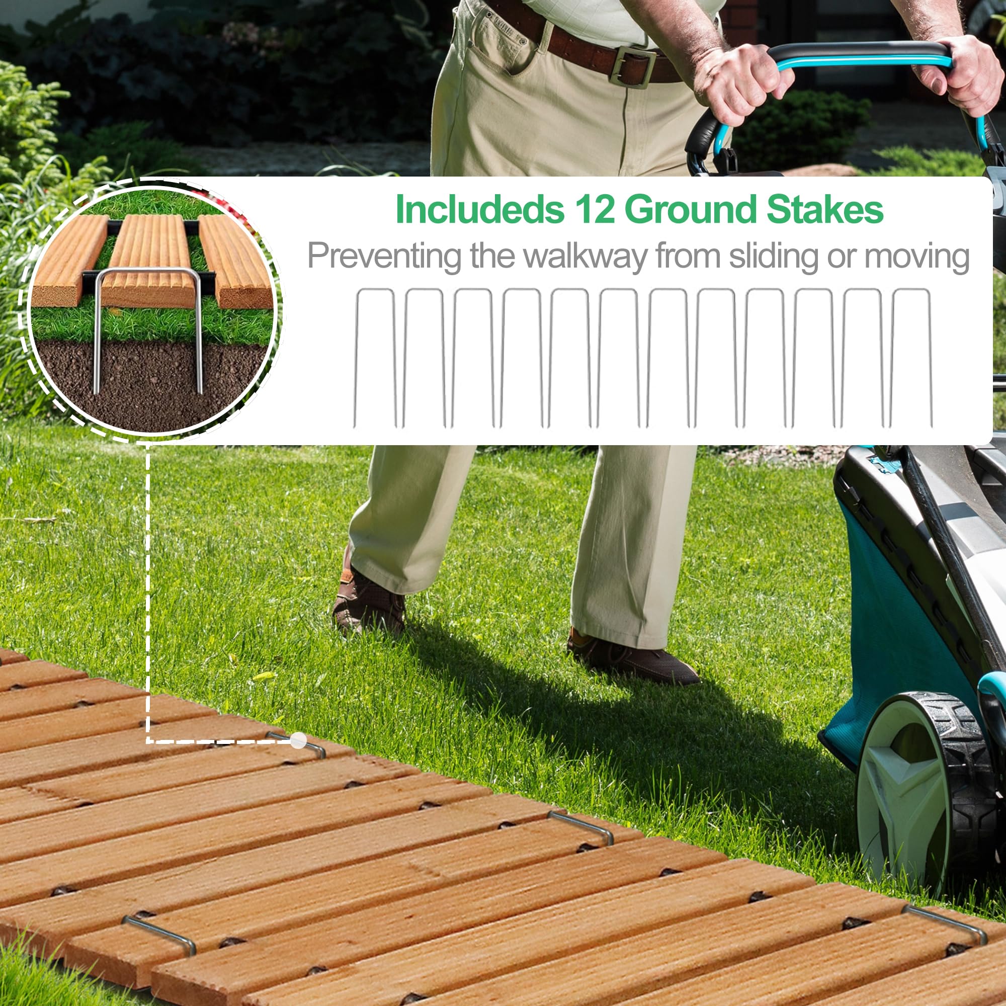 RELIANCER anti-slip surface pattern improves grip during outdoor walking.