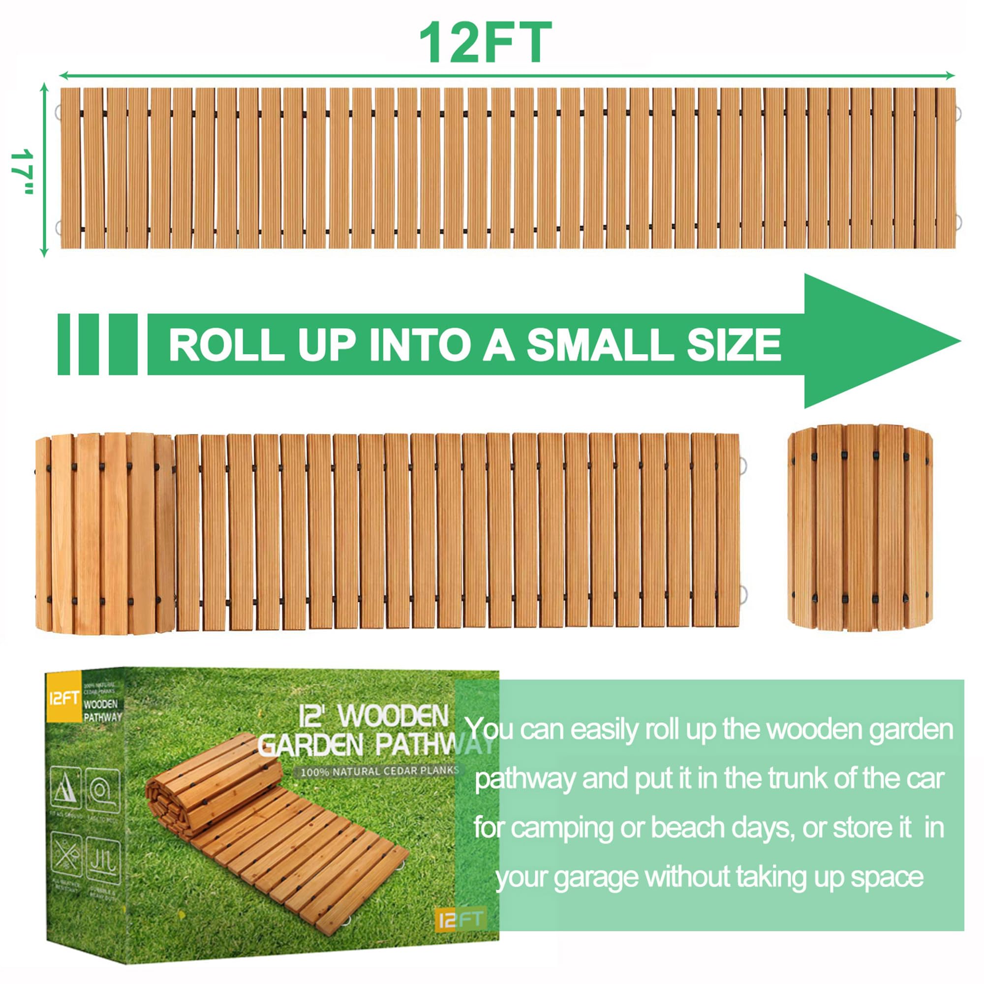 RELIANCER cedar planks close-up shows natural texture for durable outdoor use.