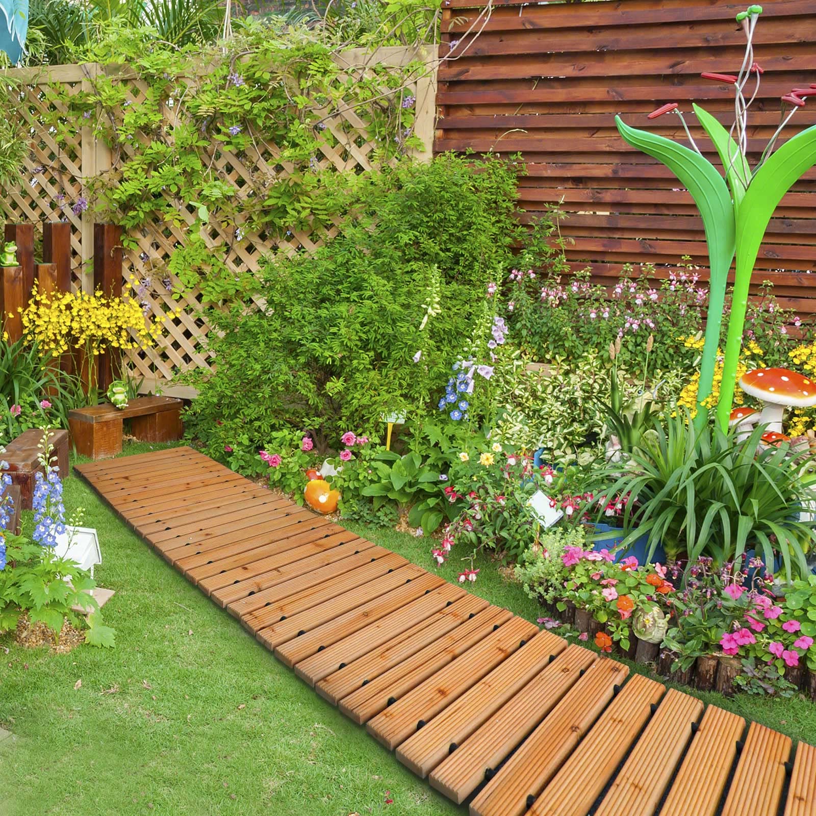 RELIANCER decorative walkway ideas guide guests to patio or event.