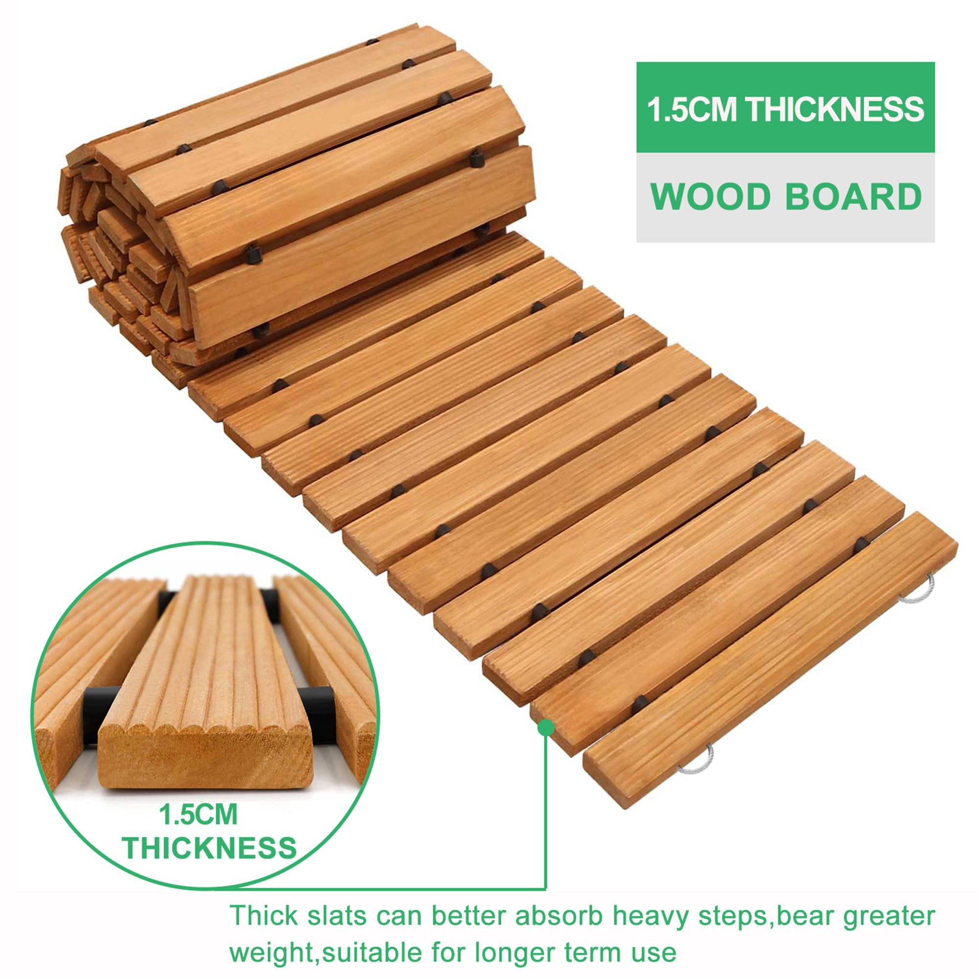 RELIANCER steel wire rope connection detail for stability and wood protection.