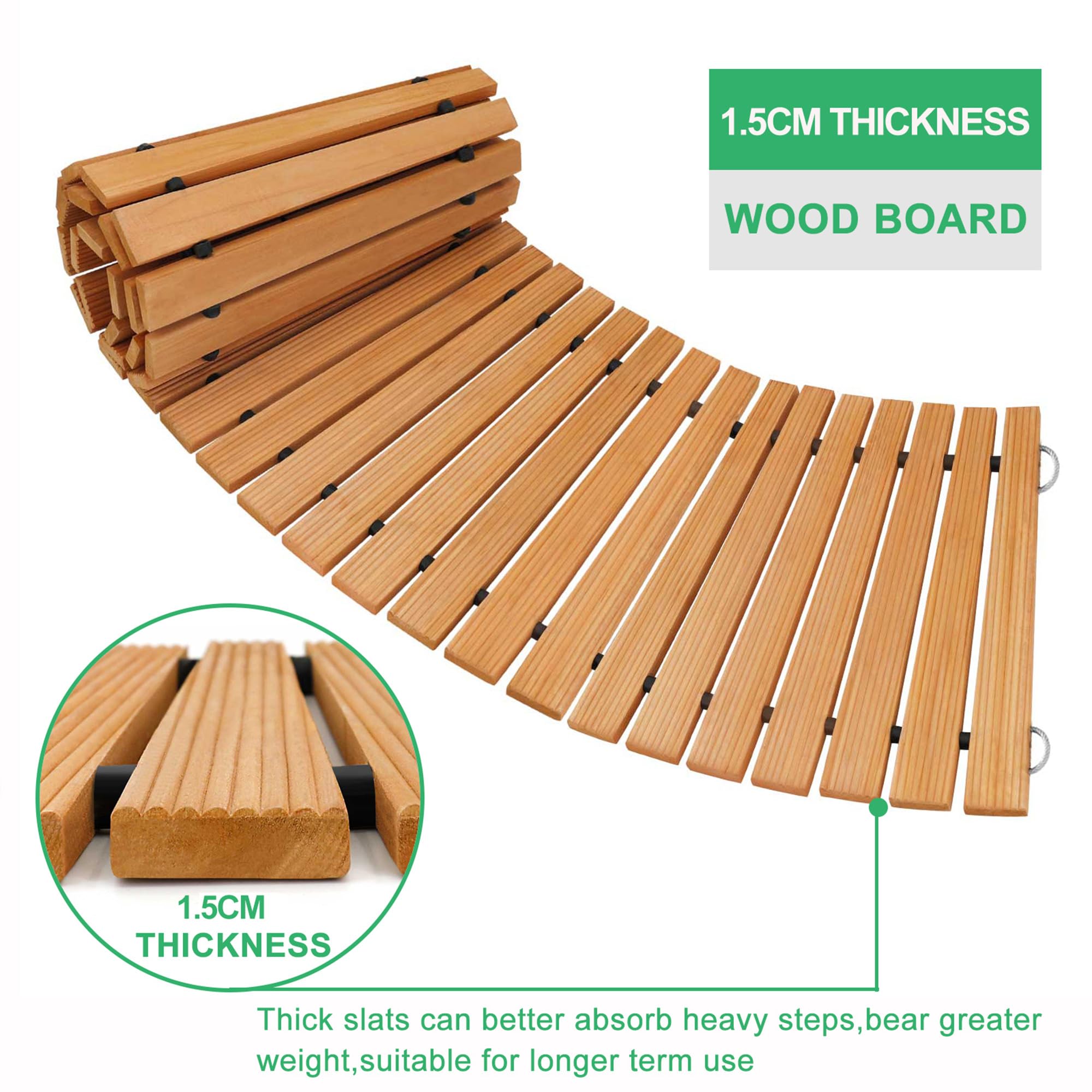 RELIANCER cedar planks withstands rain and sun for durable outdoor use
