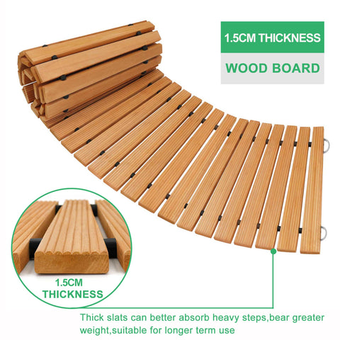 RELIANCER cedar planks withstands rain and sun for durable outdoor use