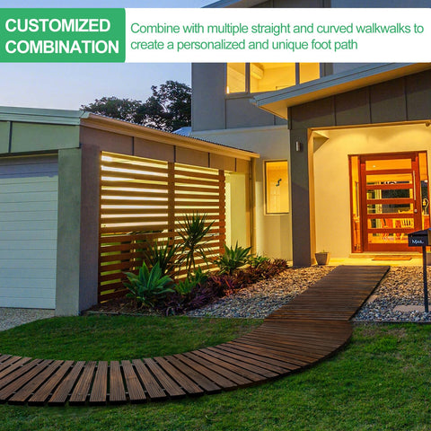 RELIANCER weatherproof garden path prepared for all seasons on patio or lawn