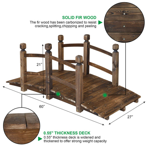 RELIANCER wooden bridge arch detail highlights natural grain and warm tones.