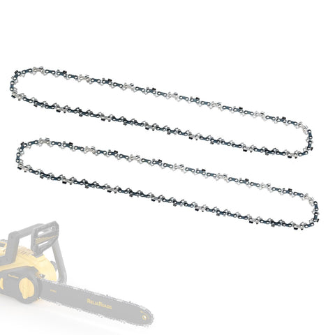 ReliaRoads 16-inch chain for saws, two-pack, ready for faster wood cutting.