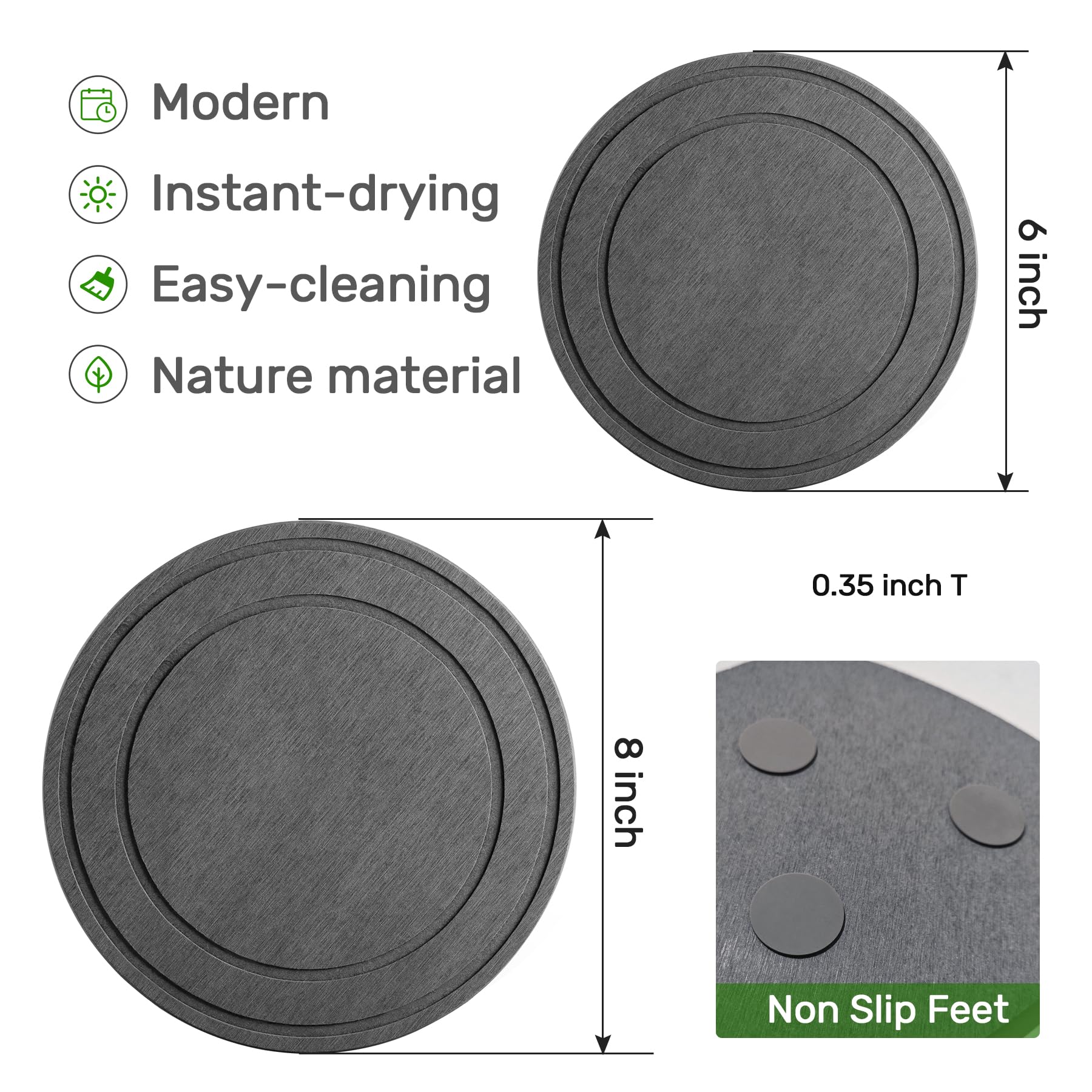 Relime indoor plant tray complements decor while catching drips.