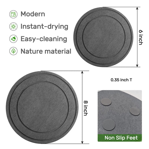 Relime indoor plant tray complements decor while catching drips.