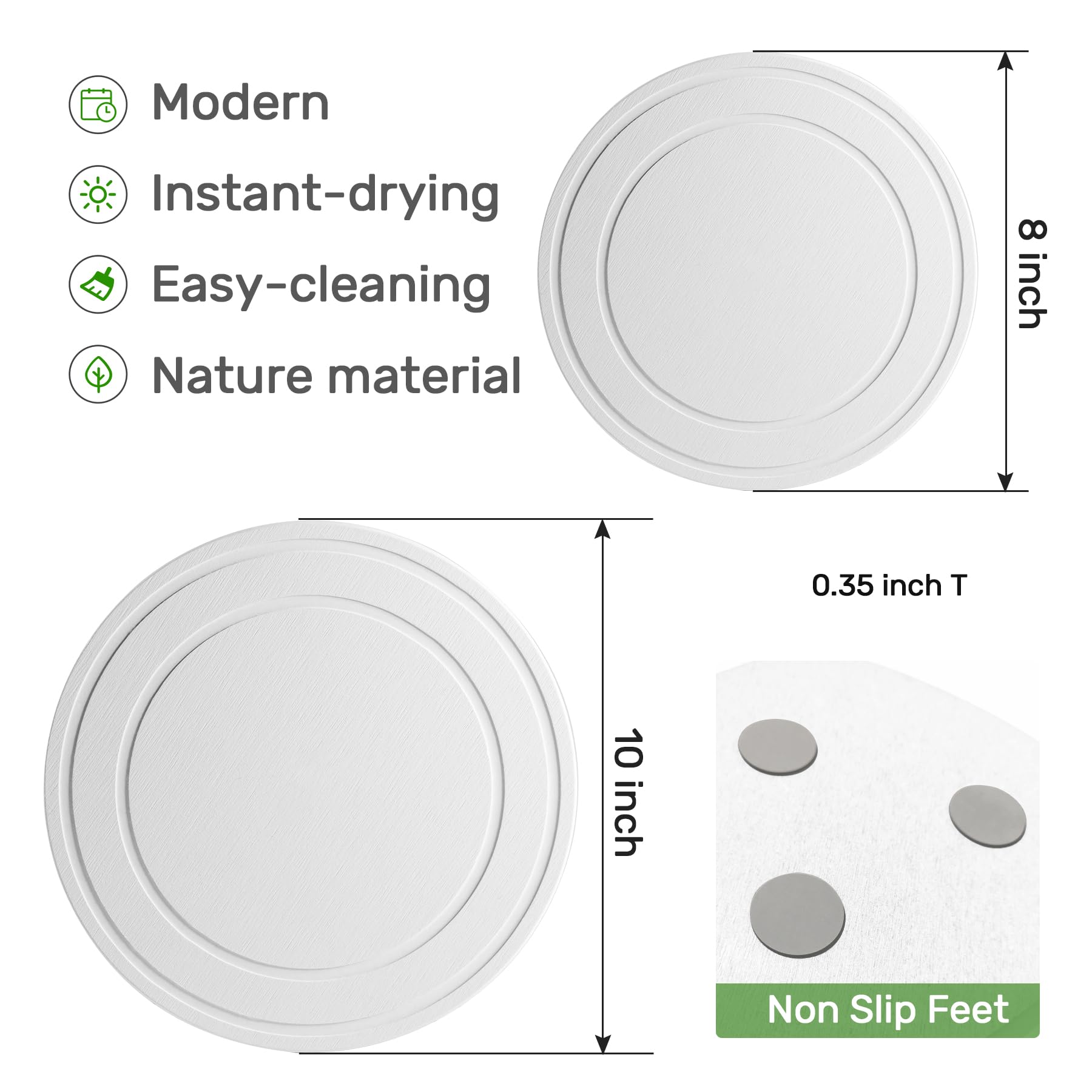 Relime two-pack plant saucers for versatile indoor setups
