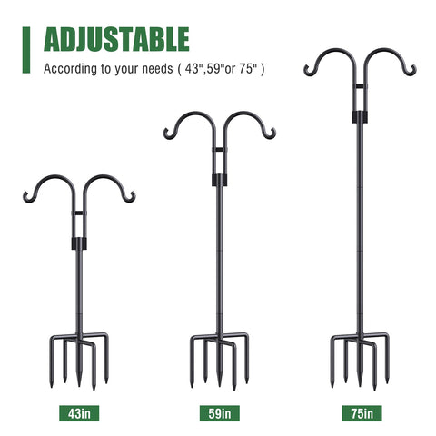 Relx bird feeder pole outdoor stand withstands wind and rain.