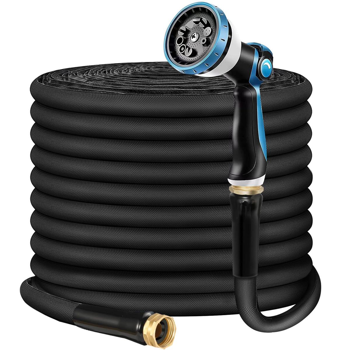 Relxitl non-expandable hose 100ft demonstrates durable build for reliable yard watering