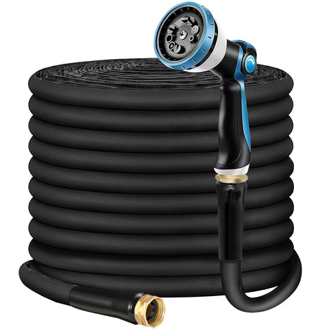 Relxitl non-expandable hose 100ft demonstrates durable build for reliable yard watering