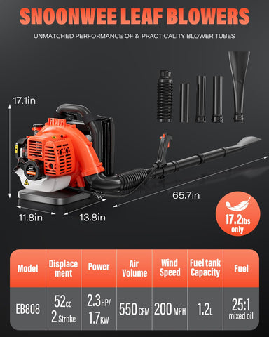 Relxxon 550 cfm debris blast handles heavy piles efficiently