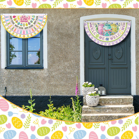 Remagr bunting flags with grommets for easy hanging and secure display