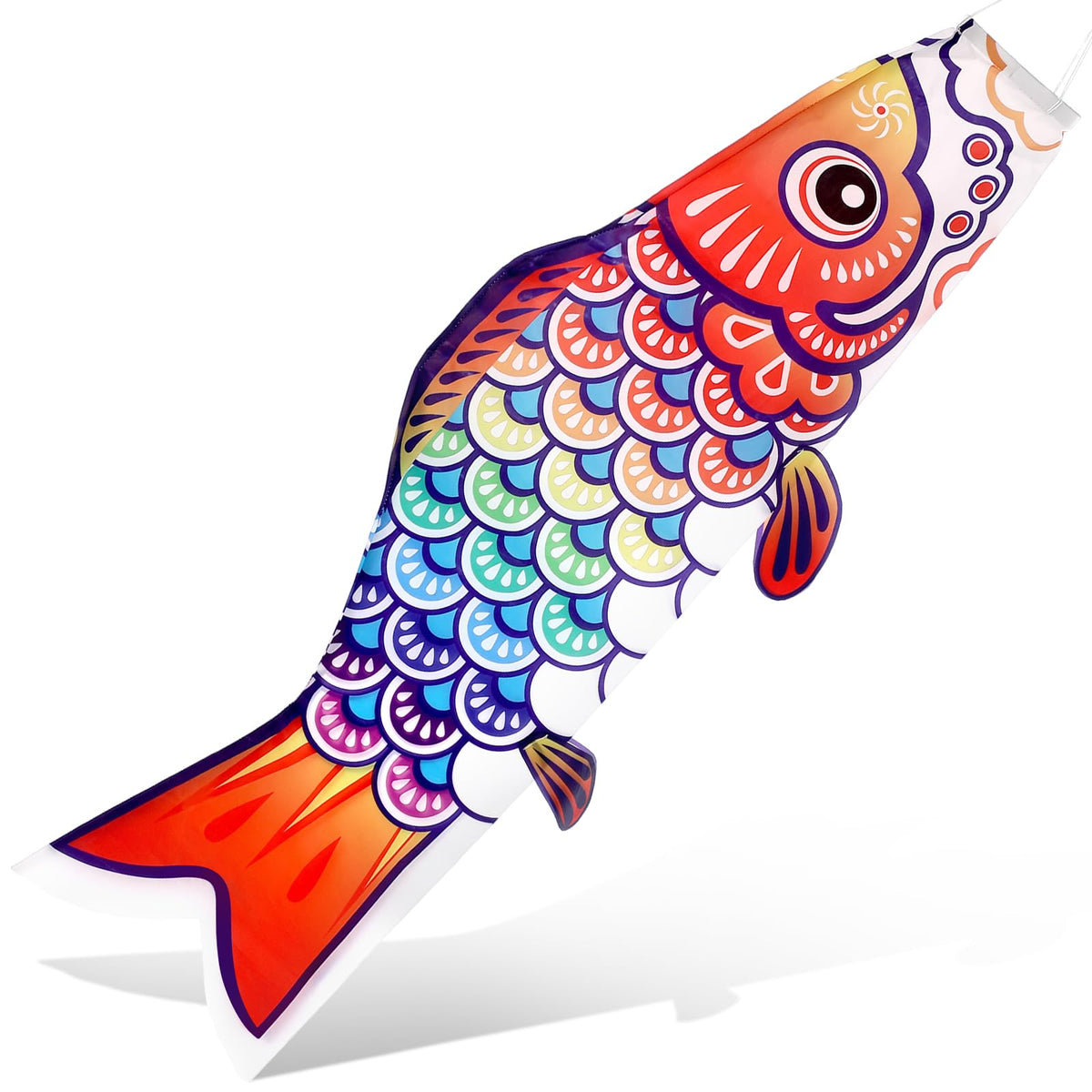 Remagr 39-inch fish windsock koi in flight adds vibrant outdoor color.