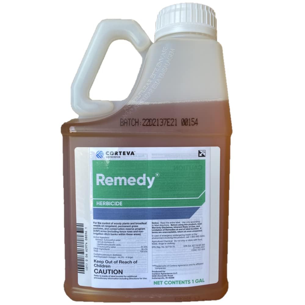 Remedy Ultra bottle pour for pasture restoration and brush control