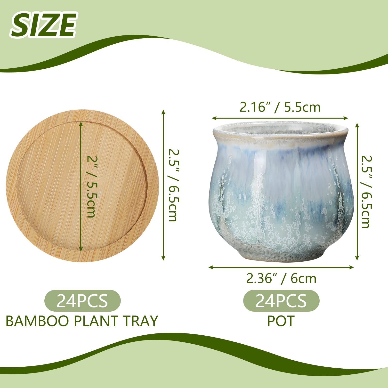 Remerry ceramic succulent planter with drainage maintains healthy soil