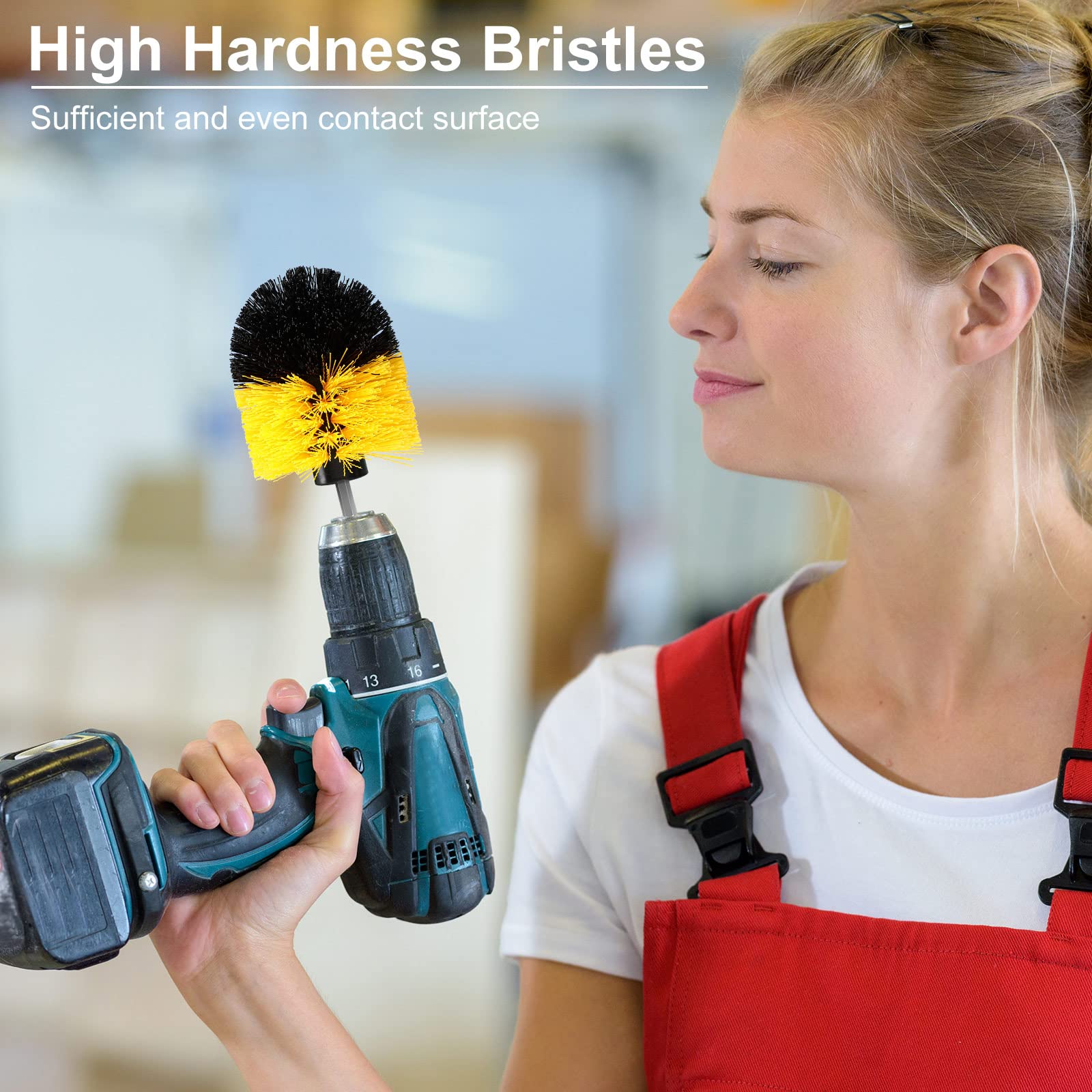 Remerry drill brush for auto detailing, reaching tight crevices