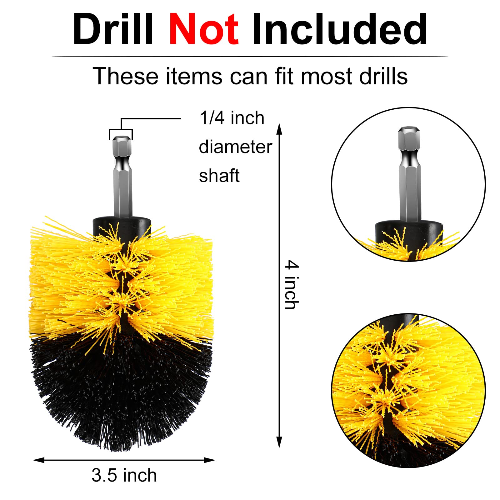 Remerry drill brush cleaning bathroom surfaces without scratching