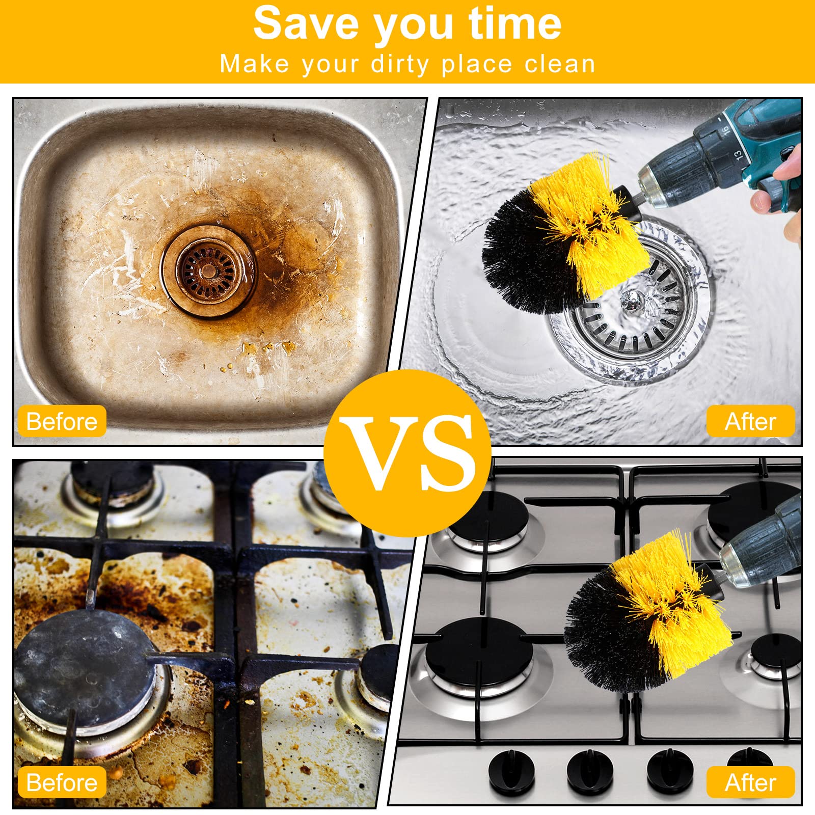 Remerry 12-piece set provides replacements for ongoing cleaning tasks.