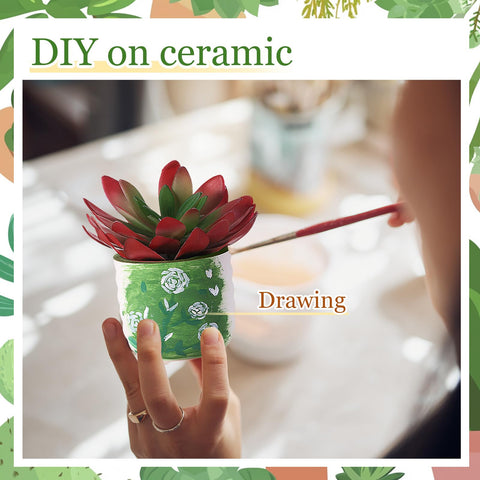 Remerry durable clay ceramic, baked finish provides sturdy, long-lasting planters.