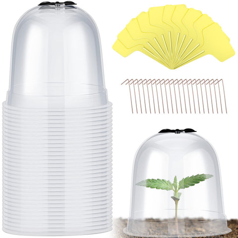 Remerry garden cloche clear bell cover protects seedlings while staying crystal clear for inspection.