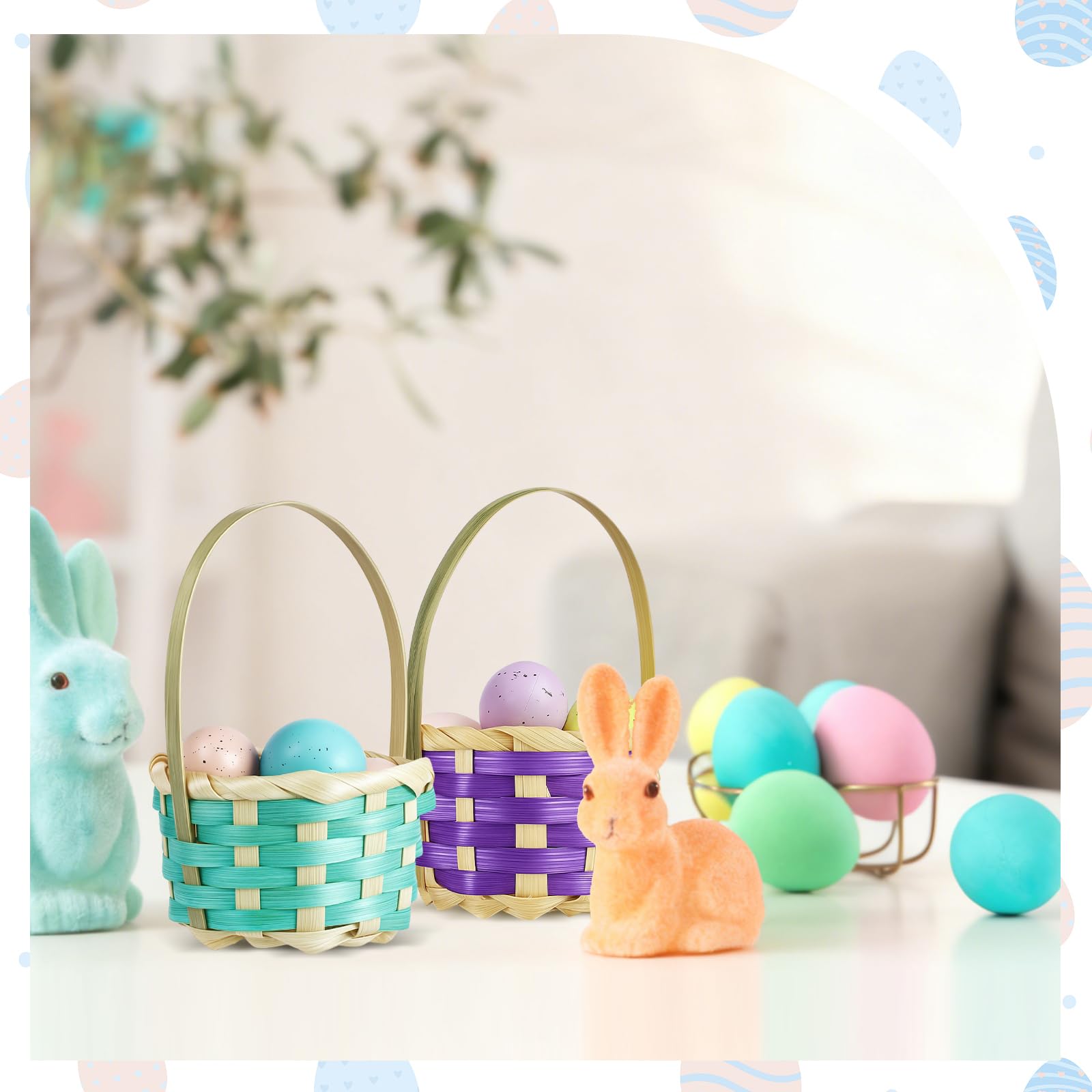 Remerry mini Easter basket purple with handle, adds color to celebrations