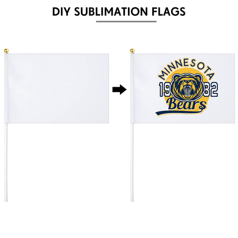 Remerry durable polyester and plastic flag material for repeated use.