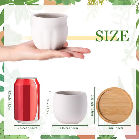 Remerry paintable white ceramic pot invites personal designs for gifts or home decor.