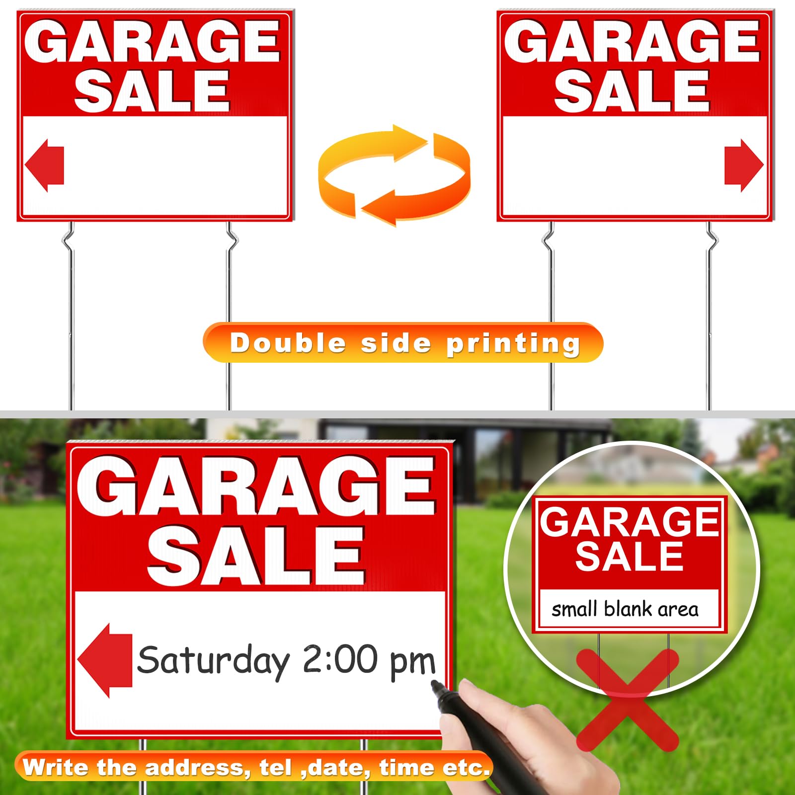 Remiawy arrow stickers guide shoppers toward your event efficiently