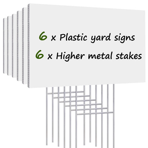 Remiawy blank yard sign 17x12 inches, easy-to-read for open houses and yard sales.