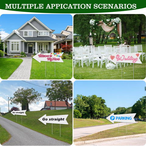 REMIAWY easy-install arrow signs simplify setup for weddings and parties.