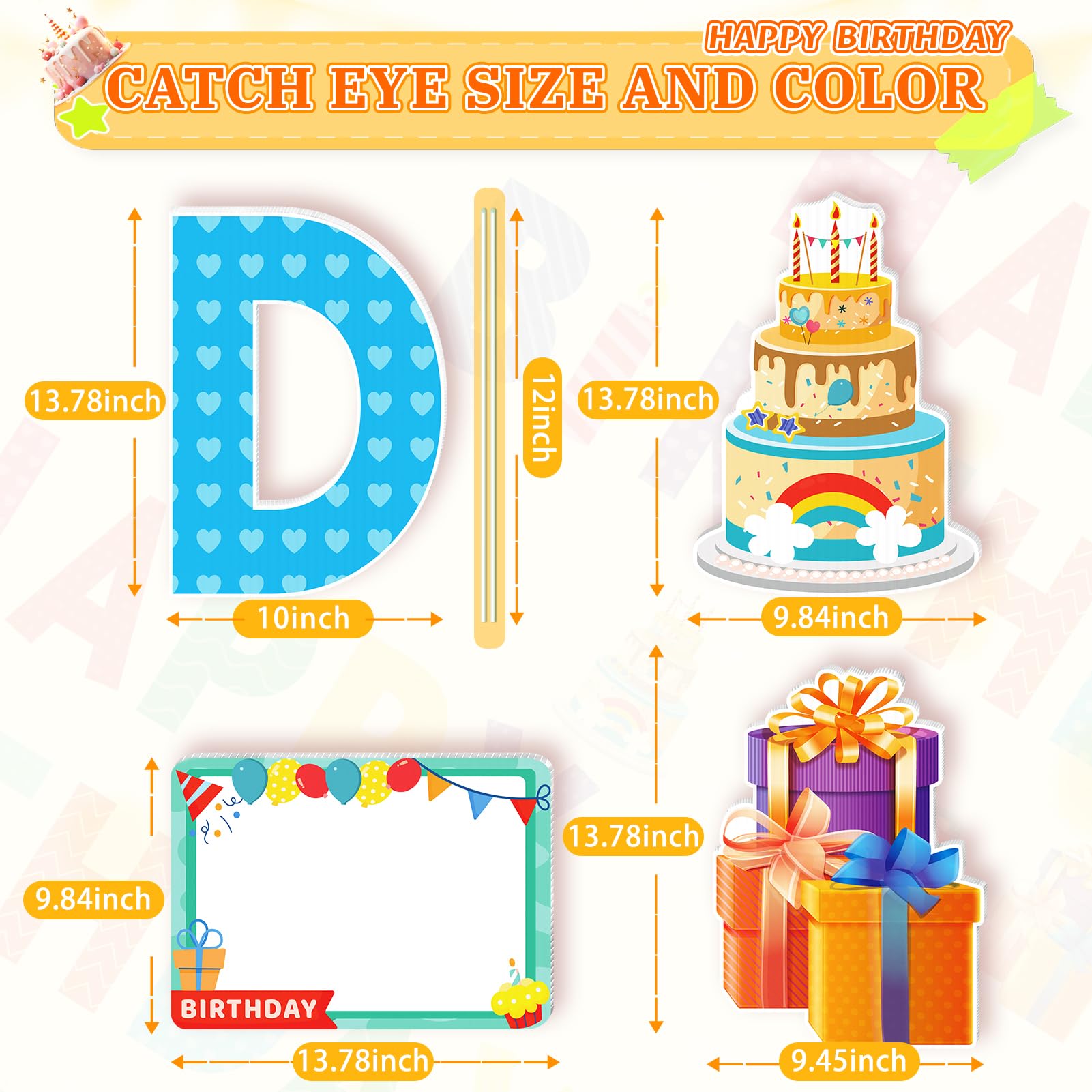 REMIAWY Happy Birthday yard sign gift sign adds festive touch