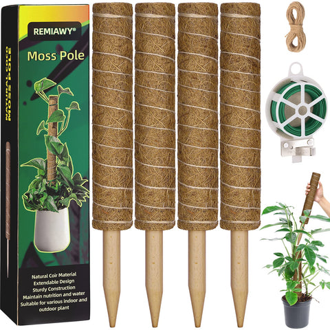 REMIAWY moss pole 56 inch supports Monstera for vertical growth