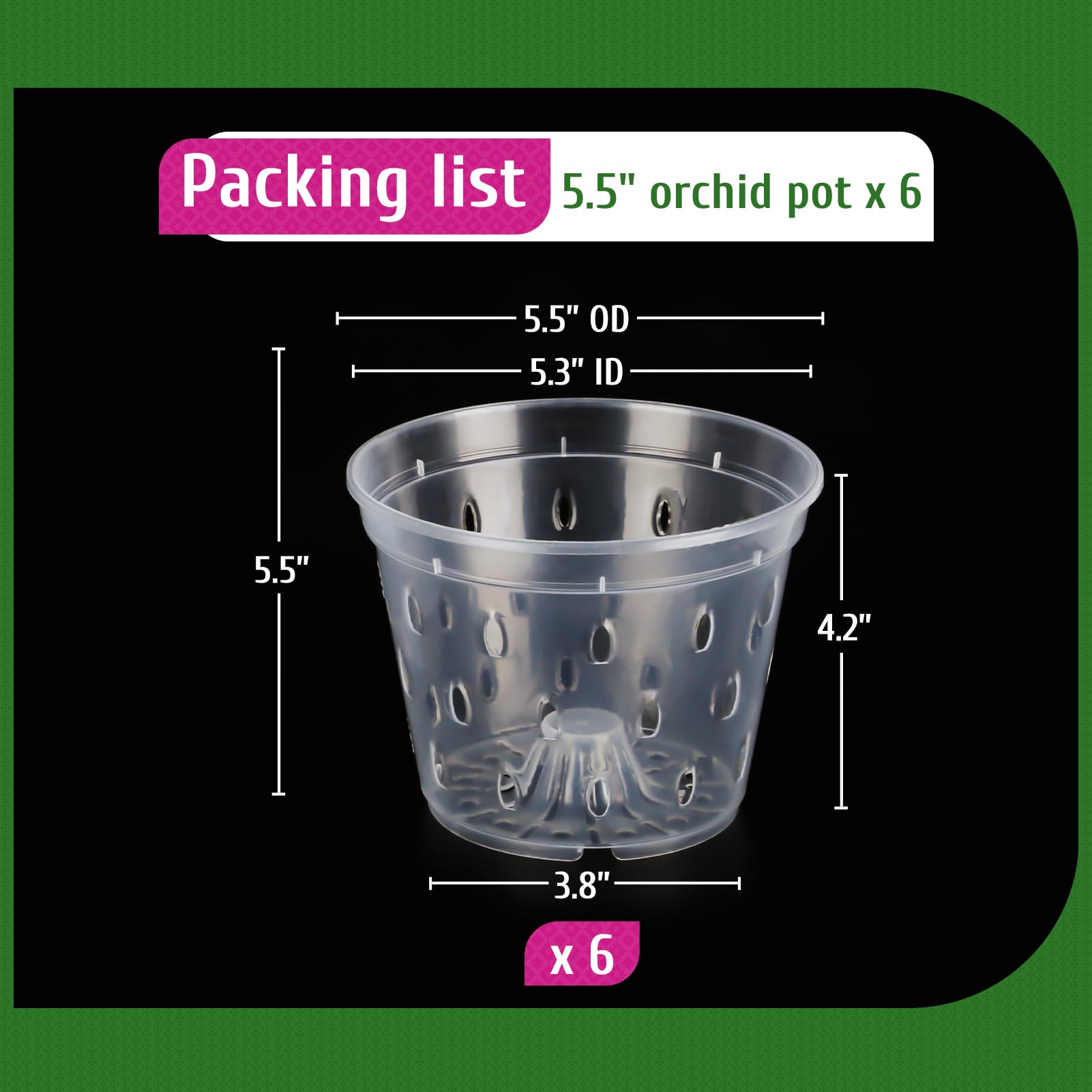 REMIAWY orchid pot easy-clean and durable for reuse
