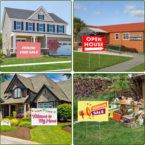 REMIAWY outdoor yard sign display suitable for real estate and events.