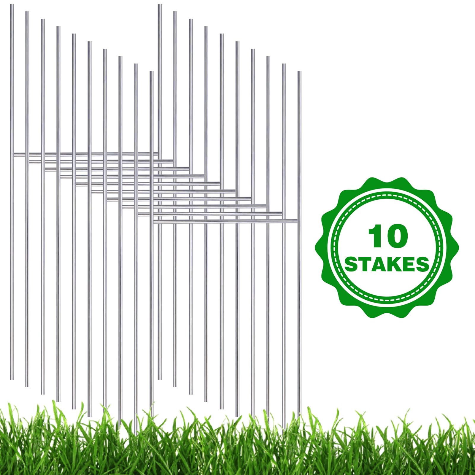 REMIAWY ten-pack yard sign stake set for multiple displays.