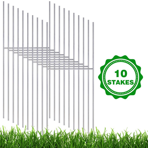 REMIAWY ten-pack yard sign stake set for multiple displays.
