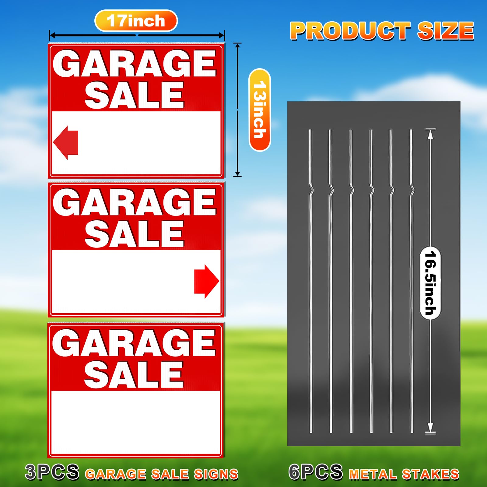 Remiawy 17x13-inch sign offers ample space for dates and details