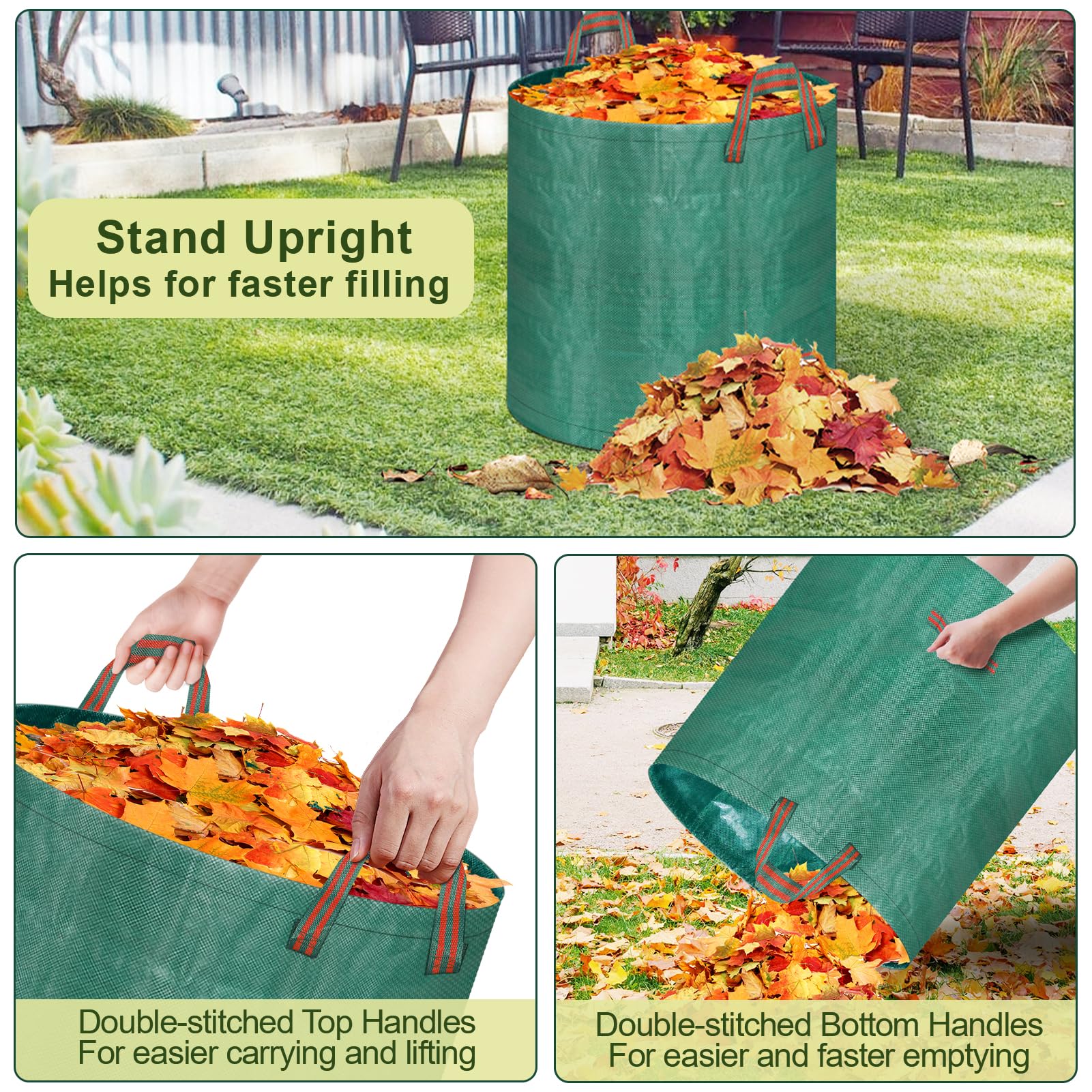 Remiawy versatile yard bag suitable for toys and recyclables