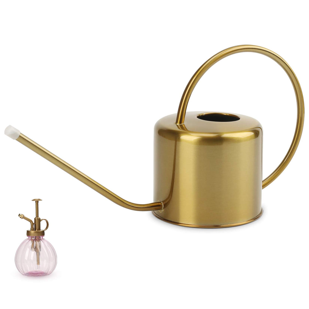 REMIAWY stainless steel watering can with long spout for precise watering