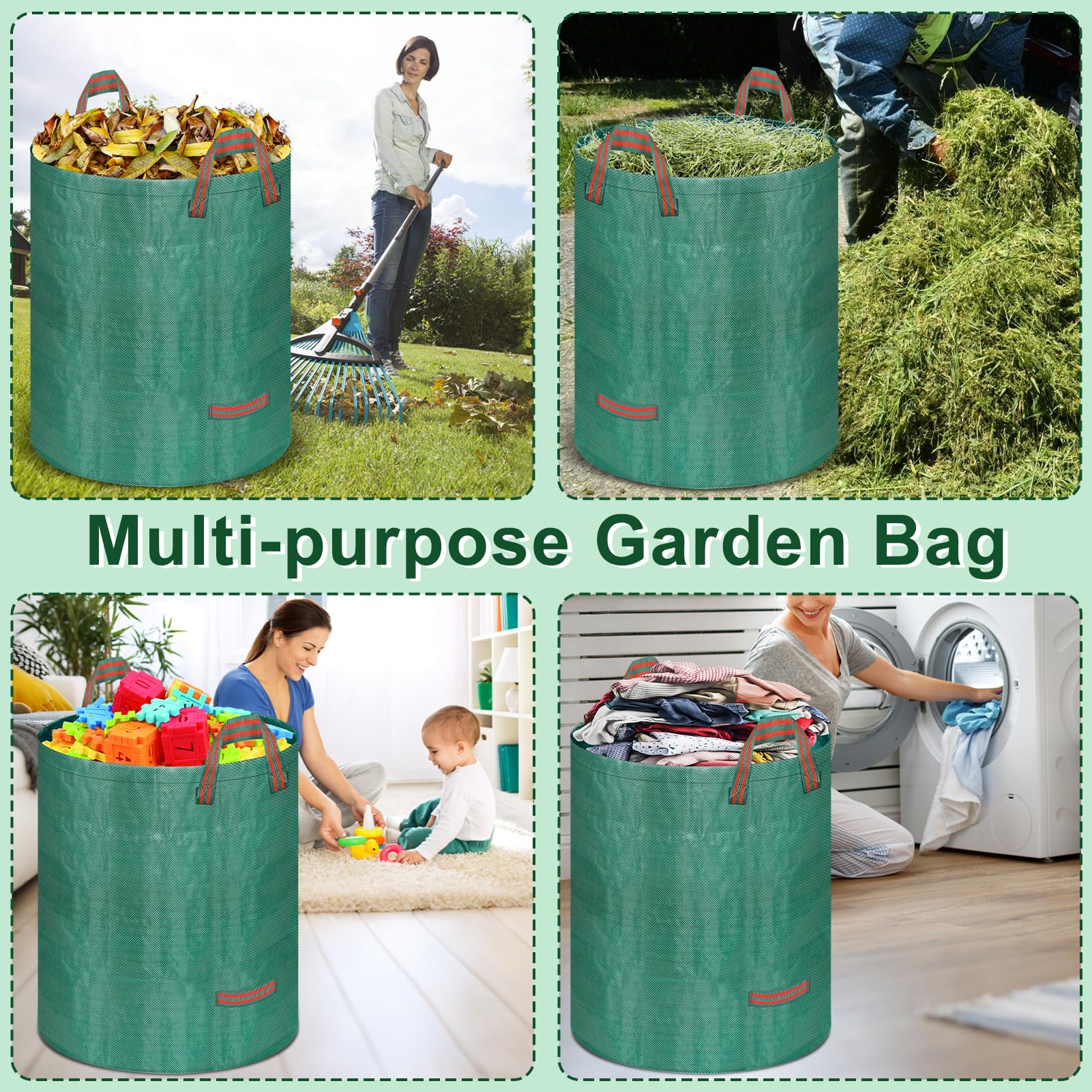 REMIAWY waterproof, sun-resistant material withstands outdoor yard duties.