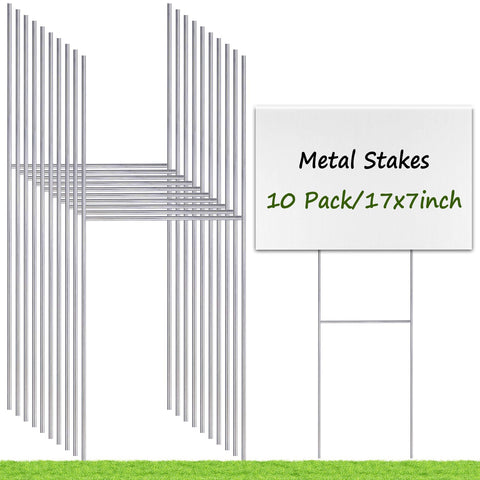REMIAWY yard sign stakes 17x7 inch provide sturdy ground support for corrugated signs.