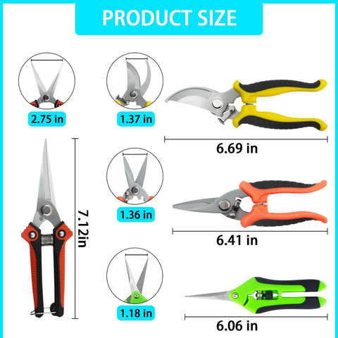Renashed non-slip grip handles for secure pruning in wet conditions