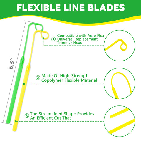 Rendasun blades with streamlined surface deliver efficient cuts through tough grass.