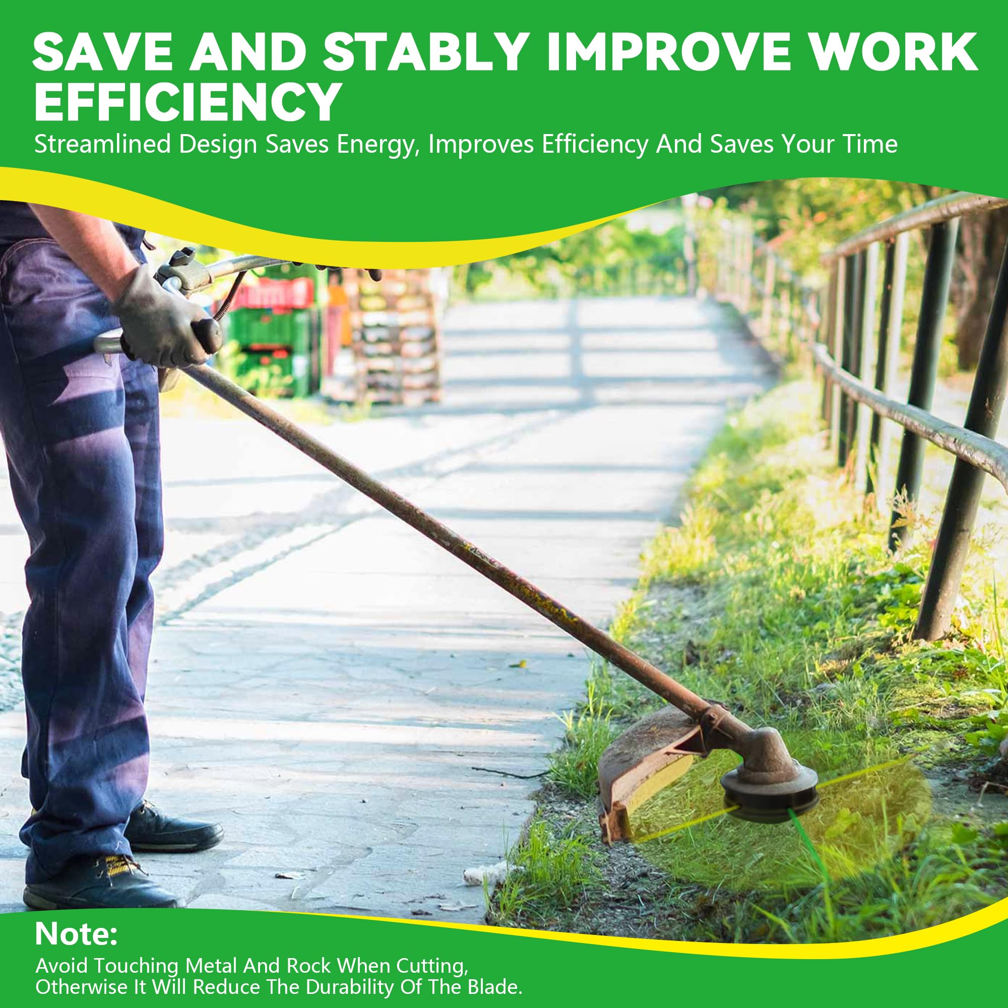 Rendasun blades compatible with universal trimmer heads for easy swaps.
