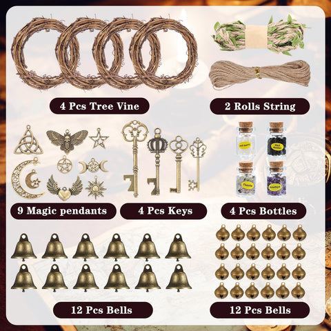 RENEMEGO Wind chime display on a doorway showing rustic charm.